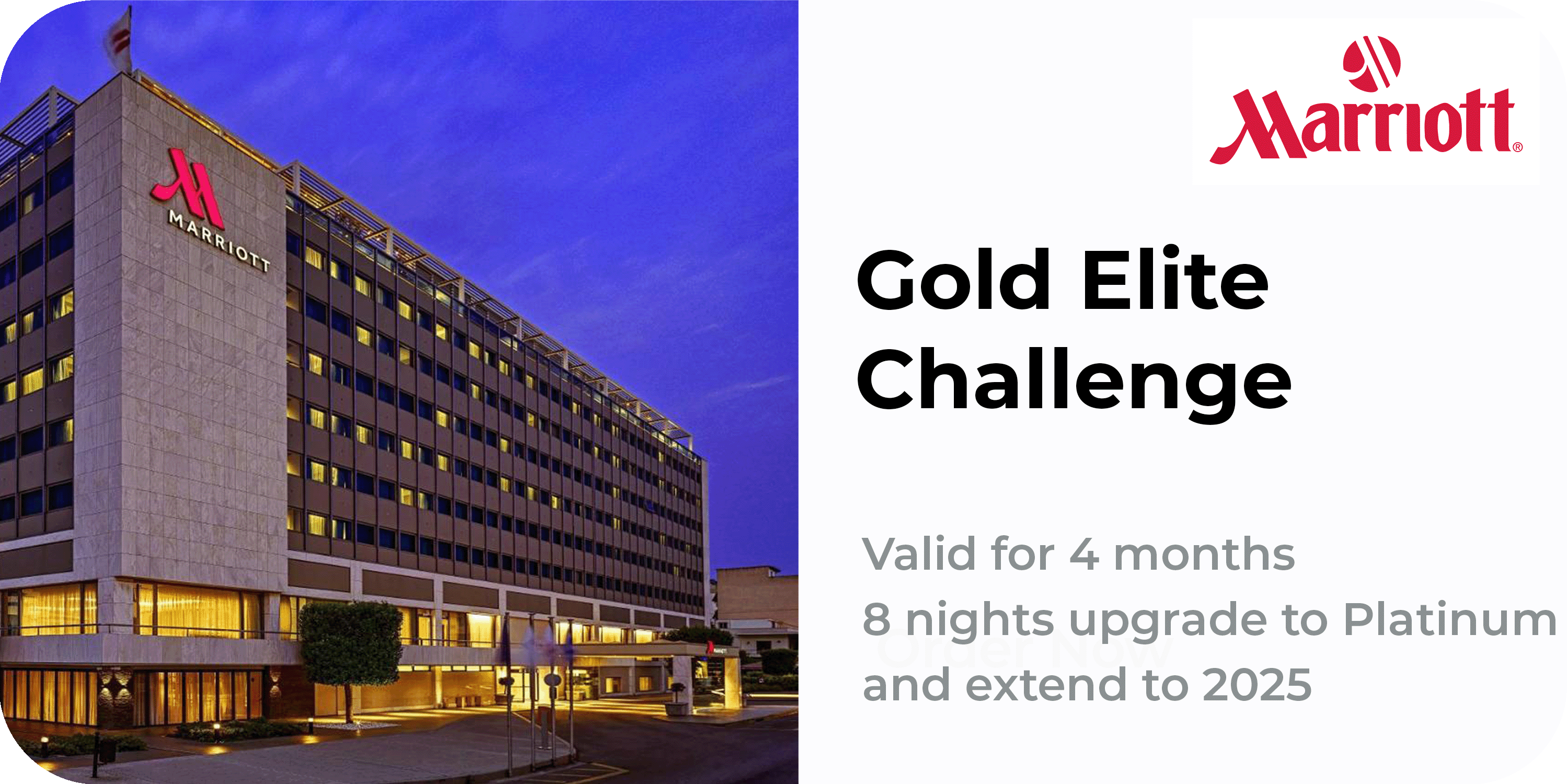 Marriott Bonvoy Gold Elite - 8 nights stay to Platinum to 2027