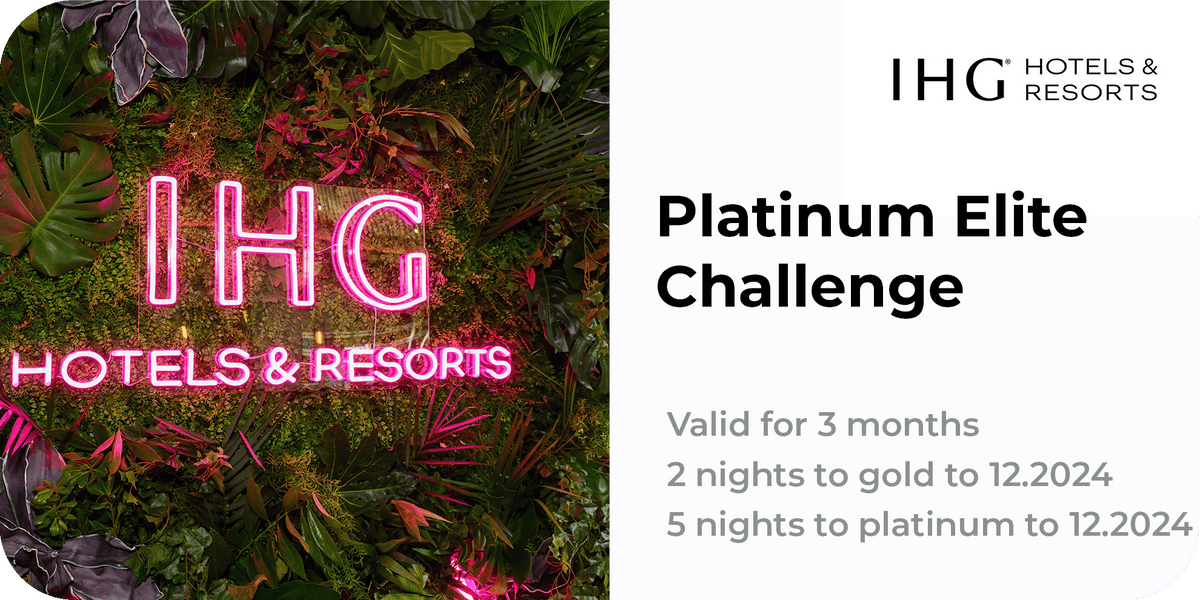 IHG Rewards Club Platinum Elite Challenge