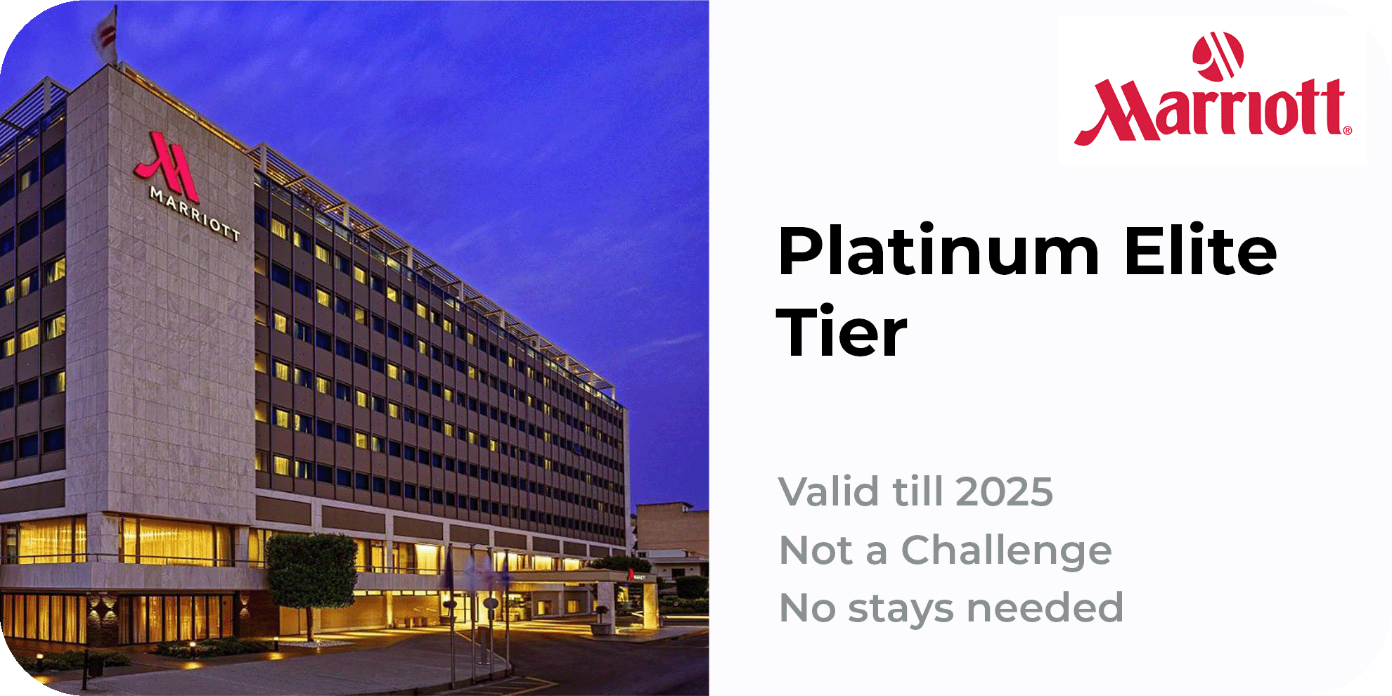 Marriott Bonvoy Platinum Elite Through 02.2028